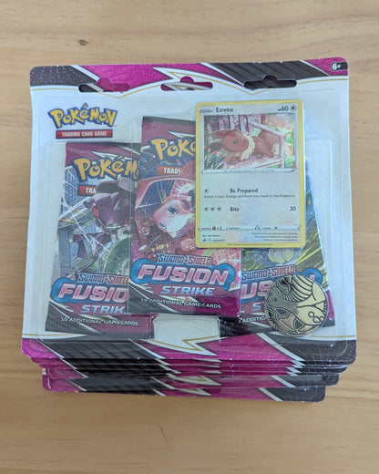 8 x 3 Booster Pack Blister - Pokemon TCG Fusion Strike - Eevee