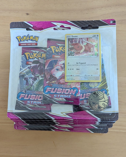 8 x 3 Booster Pack Blister - Pokemon TCG Fusion Strike - Eevee