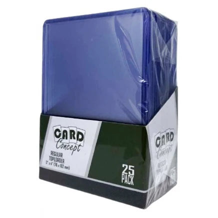 25x Card Concept Top Loaders Hard Sleeves - 3" x 4" Regular Toploaders